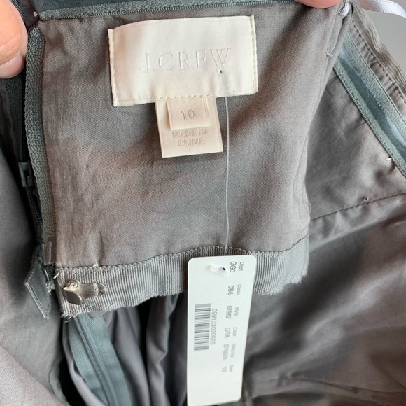 NWT J Crew Nadia Silk Chiffon Strapless Dress - Picture 7 of 7